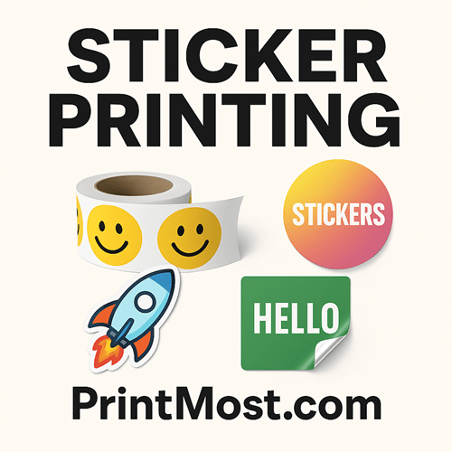 Design and print custom stickers at Print Most in Phoenix Arizona